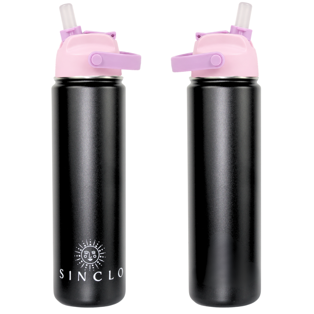 The Stevie 675ml Water Bottle (Black)