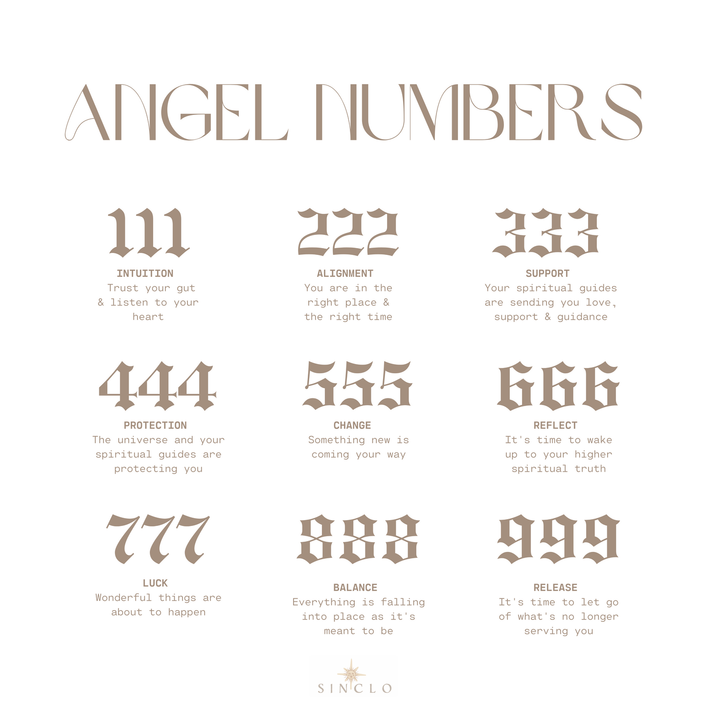 ANGEL NUMBERS ENGRAVED ADD-ON