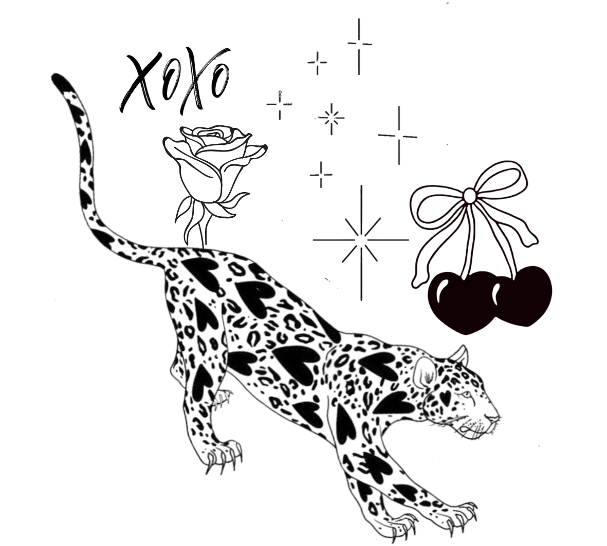 Front Gaily Bottle Tattoo Engraving Designs Add-On Preview
