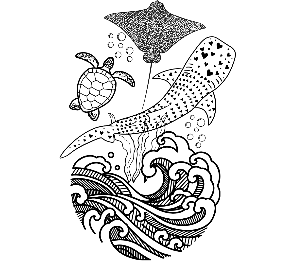 Front Gaily Bottle Tattoo Engraving Designs Add-On Preview