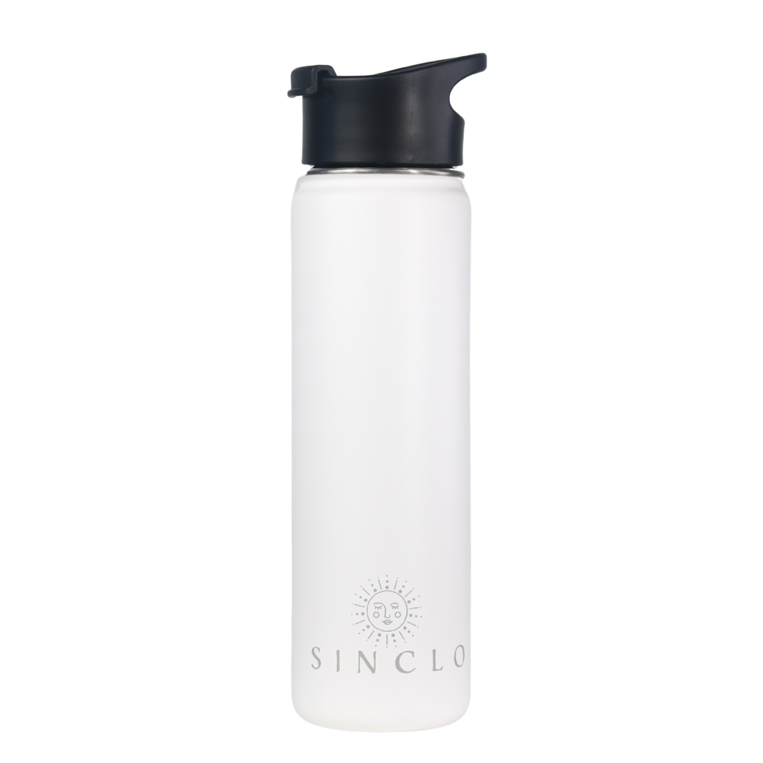 The Stevie 675ml Water Bottle (White)