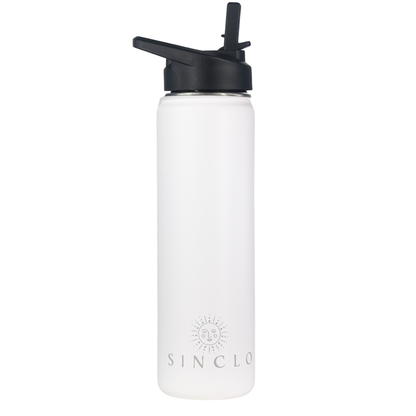 The Stevie 675ml Water Bottle (White)