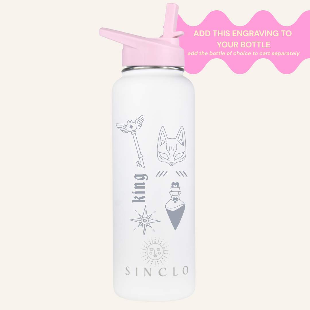 Bottle Tattoo Sleeve Engraving Add-On