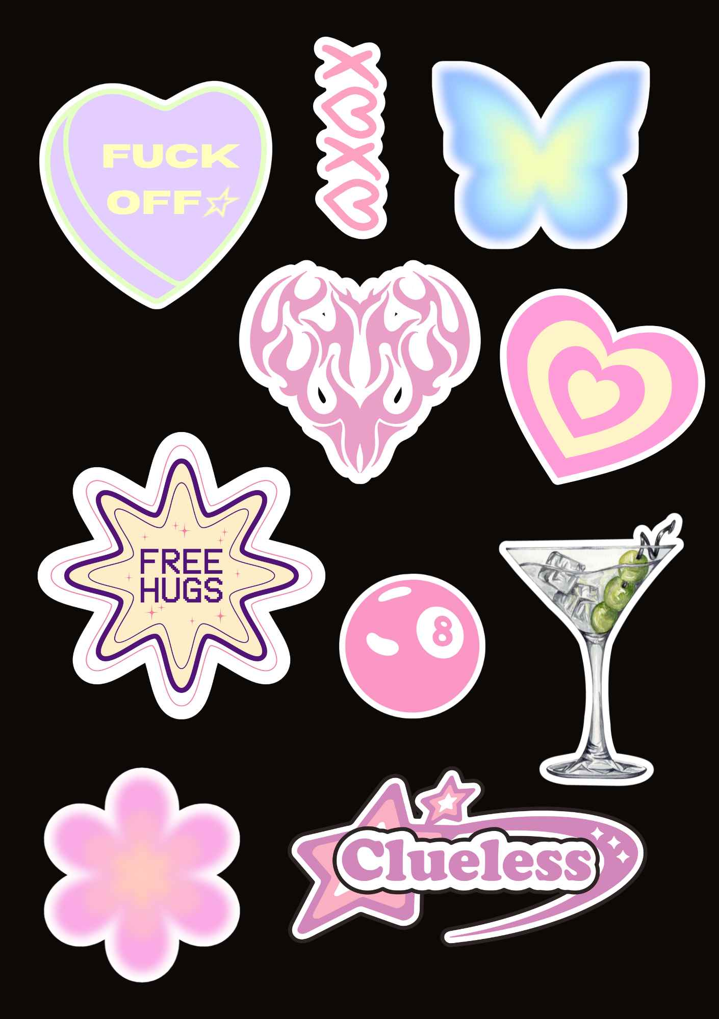 Water Bottle Sticker Sheets