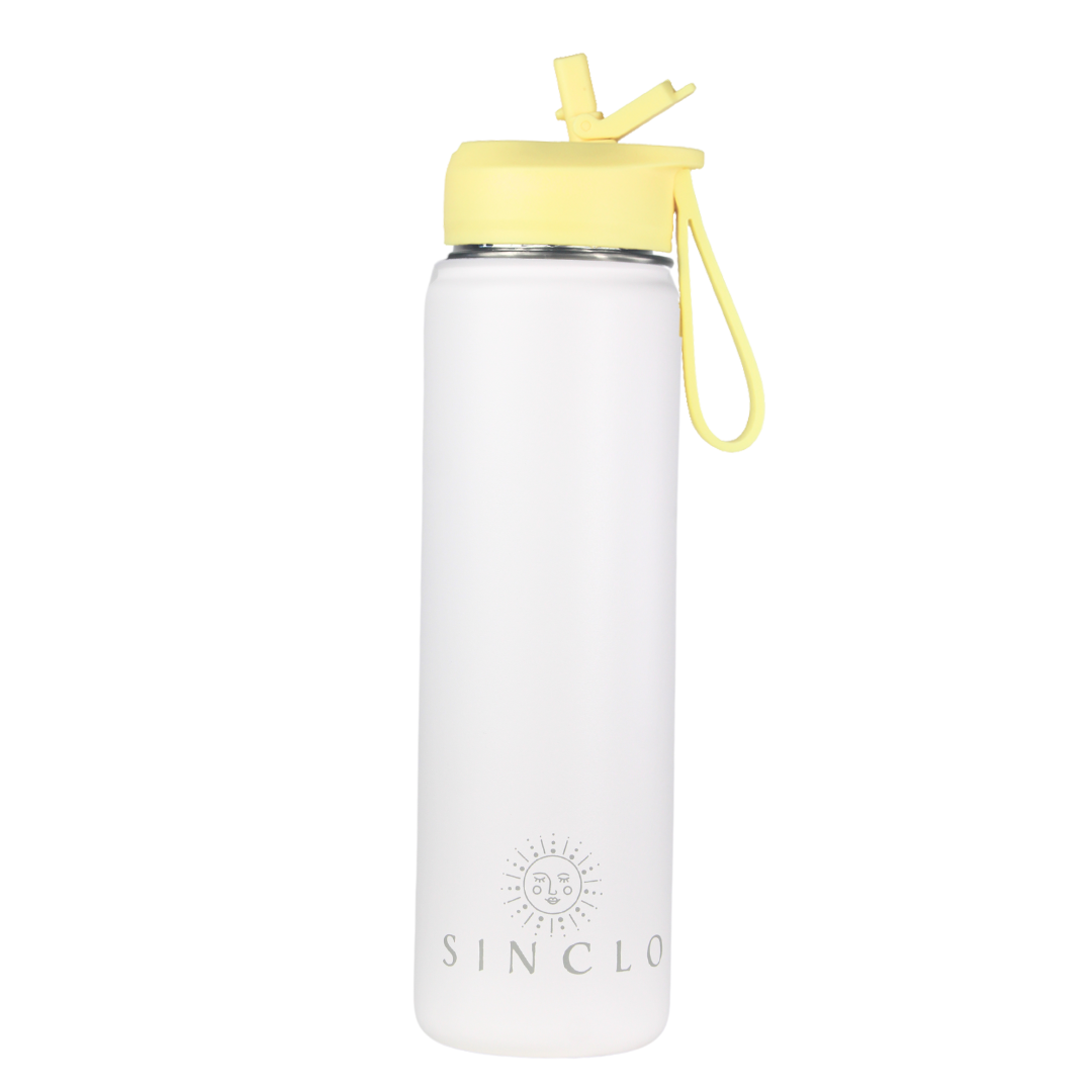 The Stevie 675ml Water Bottle (White)