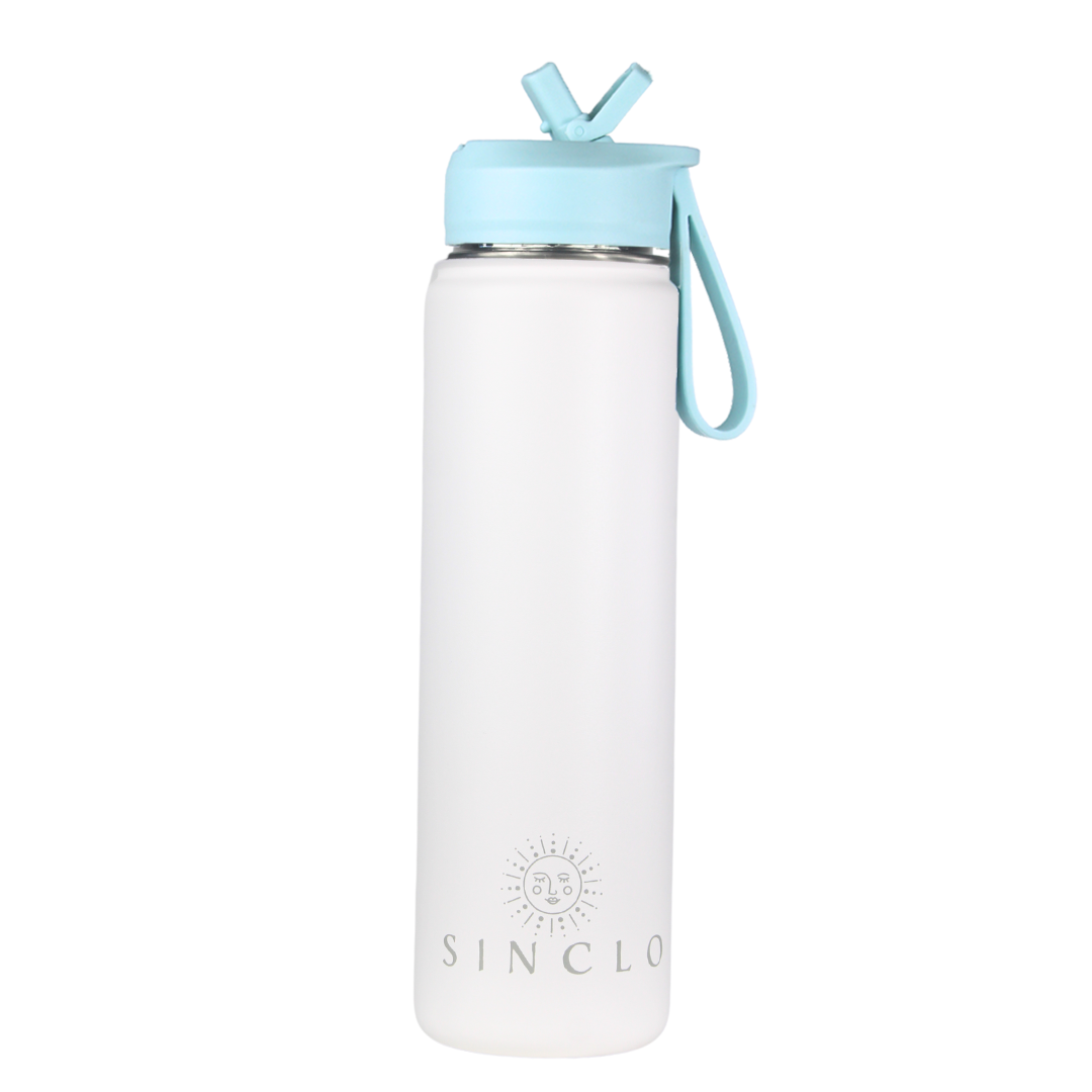 The Stevie 675ml Water Bottle (White)