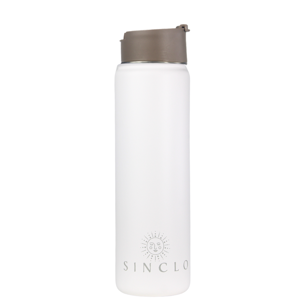The Stevie 675ml Water Bottle (White)