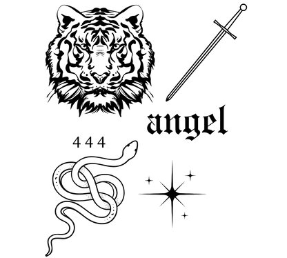 Front Gaily Bottle Tattoo Engraving Designs Add-On Preview