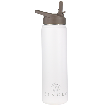 The Stevie 675ml Water Bottle (White)