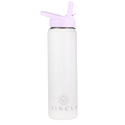 The Stevie 675ml Water Bottle (White)