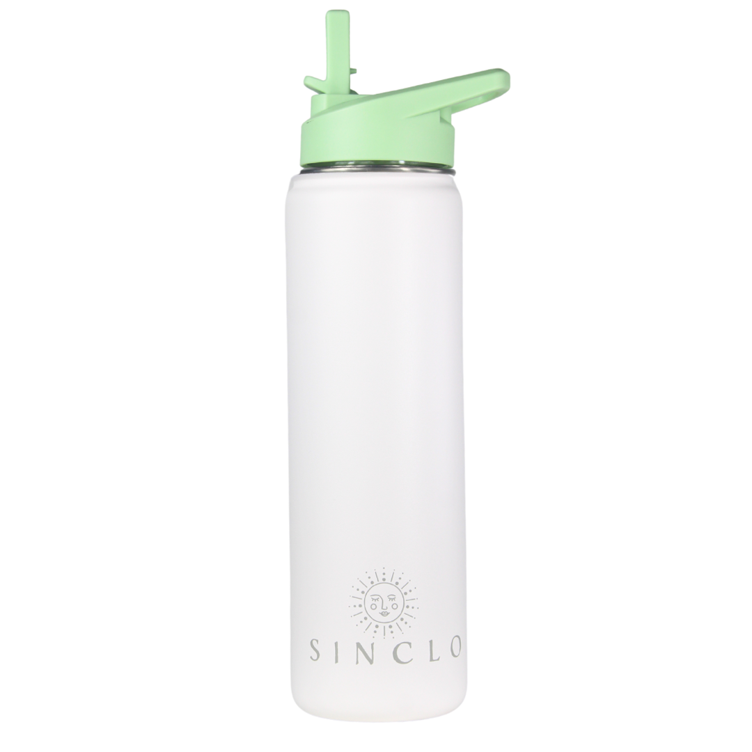 The Stevie 675ml Water Bottle (White)
