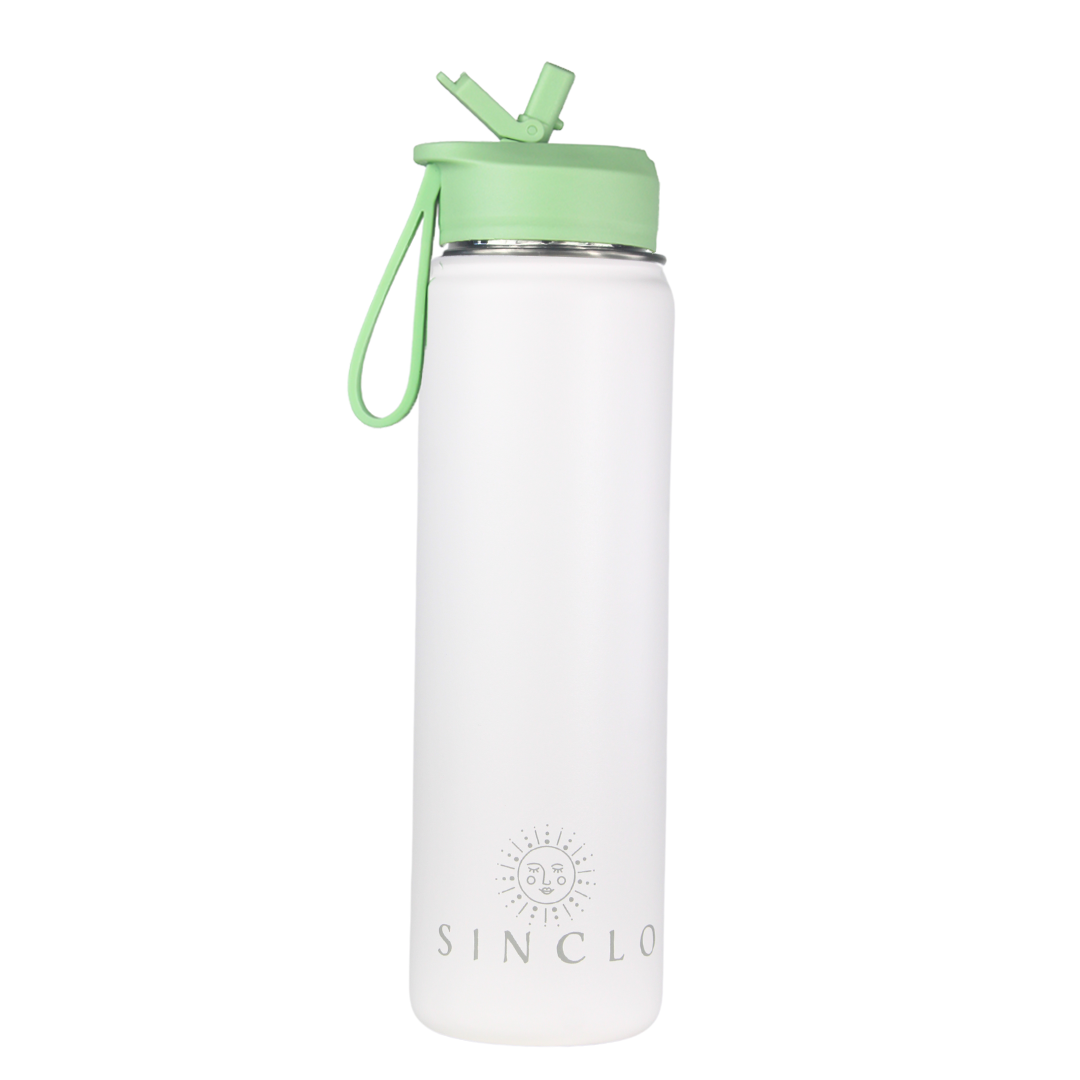 The Stevie 675ml Water Bottle (White)