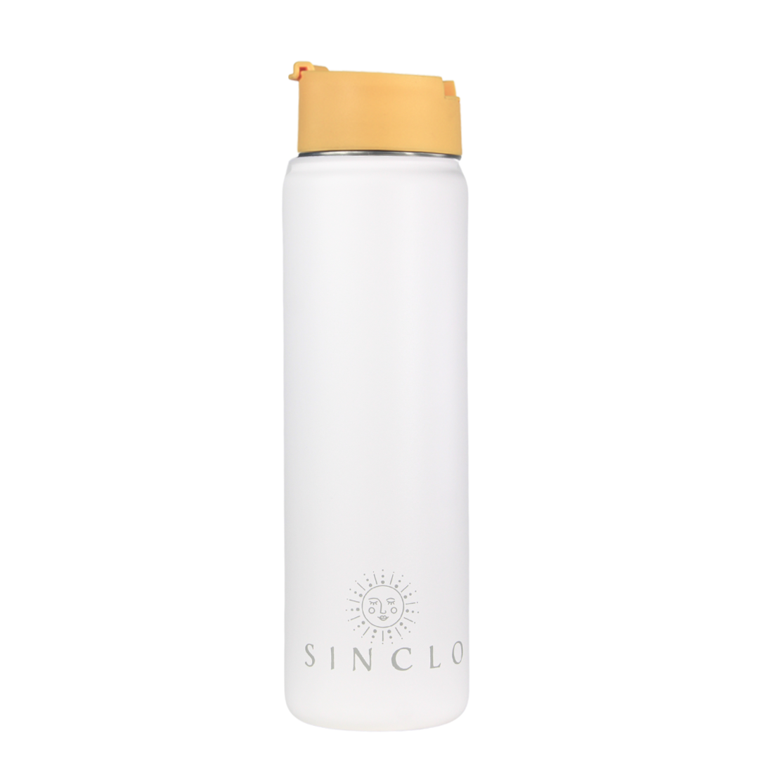 The Stevie 675ml Water Bottle (White)