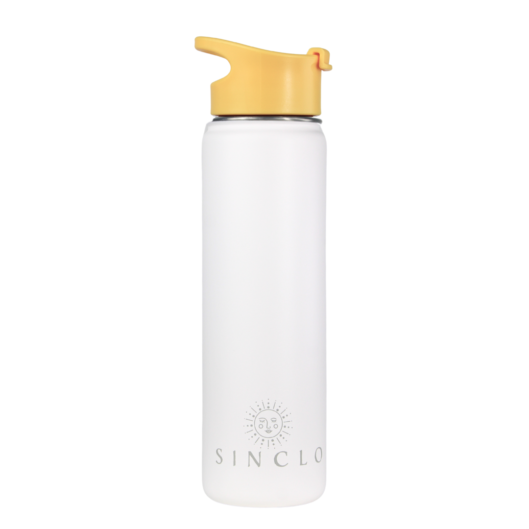 The Stevie 675ml Water Bottle (White)