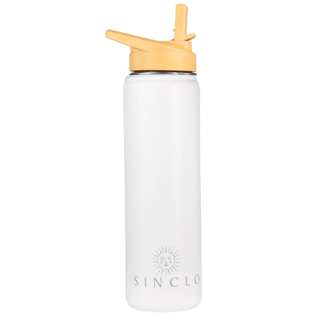 The Stevie 675ml Water Bottle (White)