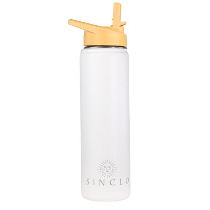 The Stevie 675ml Water Bottle (White)
