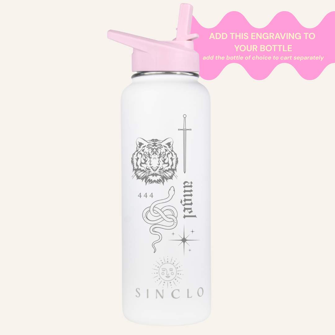 Bottle Tattoo Sleeve Engraving Add-On