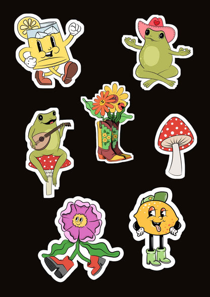 Water Bottle Sticker Sheets