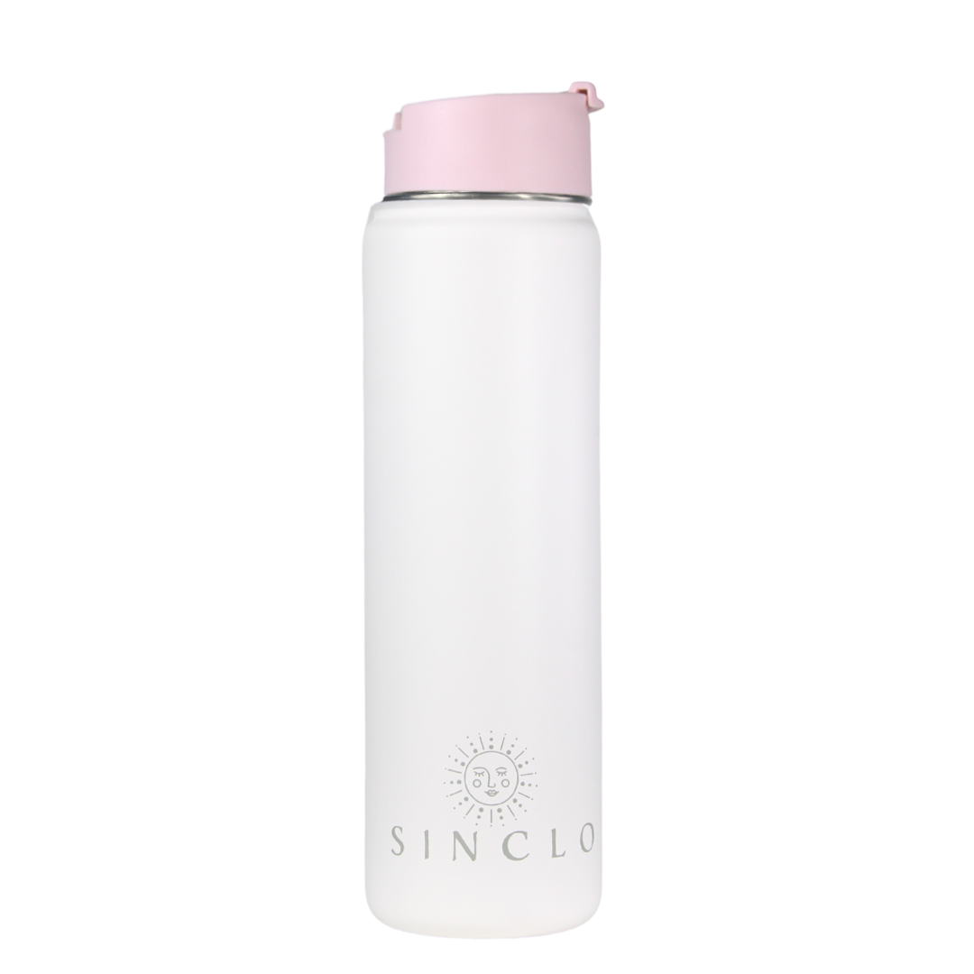 The Stevie 675ml Water Bottle (White)