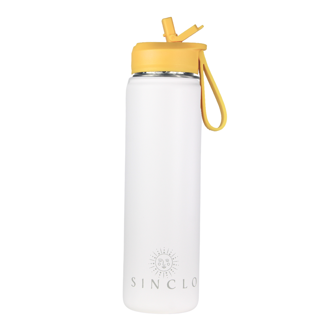 The Stevie 675ml Water Bottle (White)