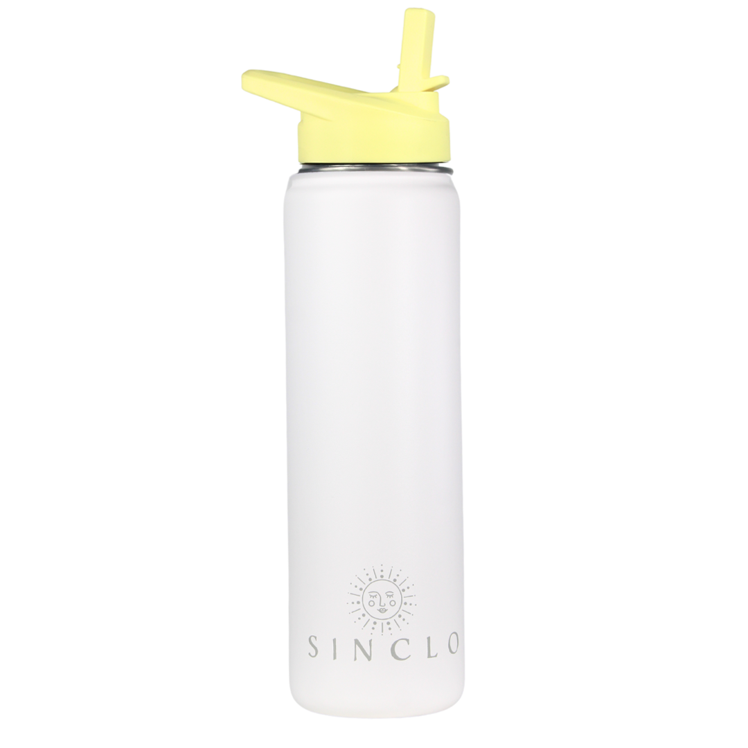 The Stevie 675ml Water Bottle (White)