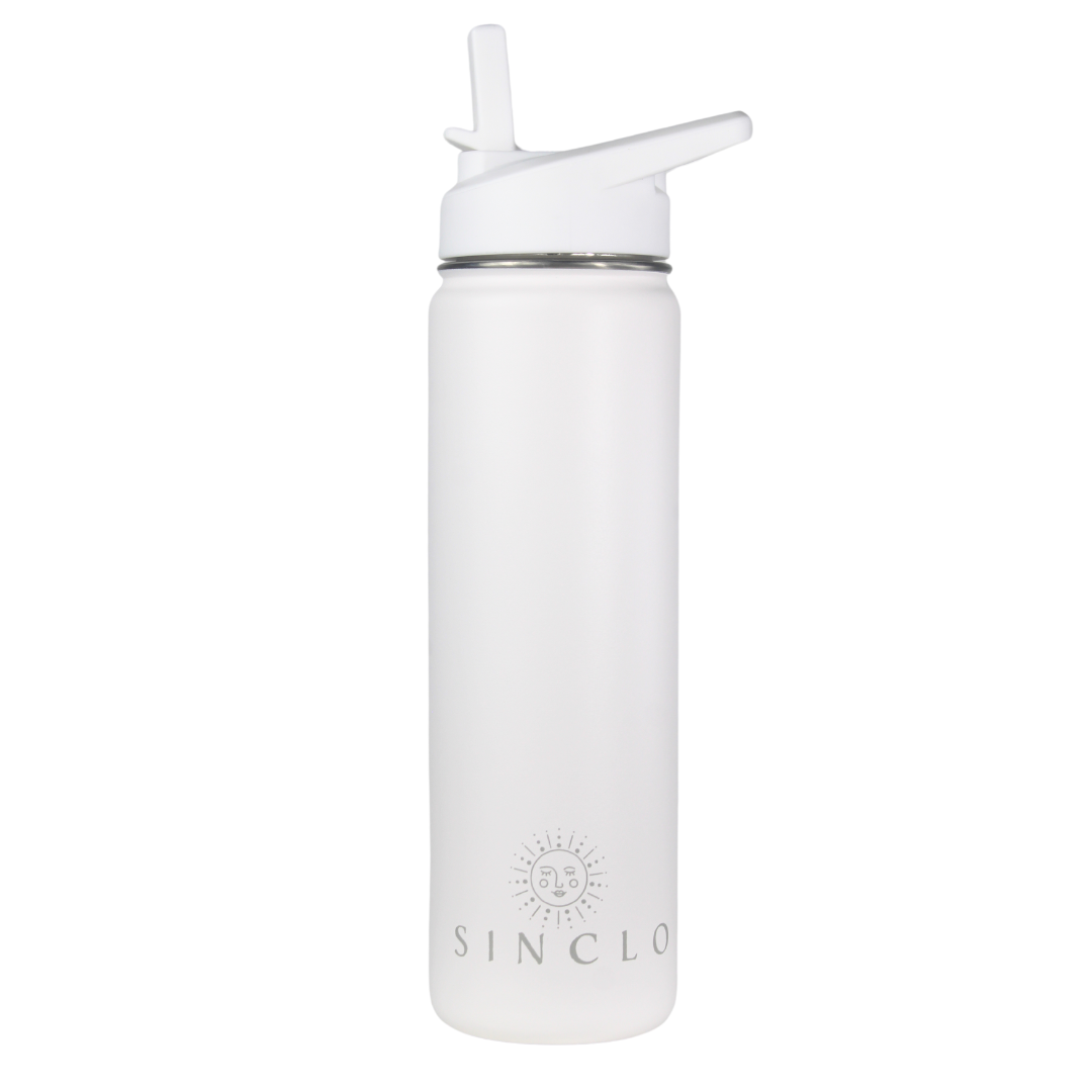 The Stevie 675ml Water Bottle (White)