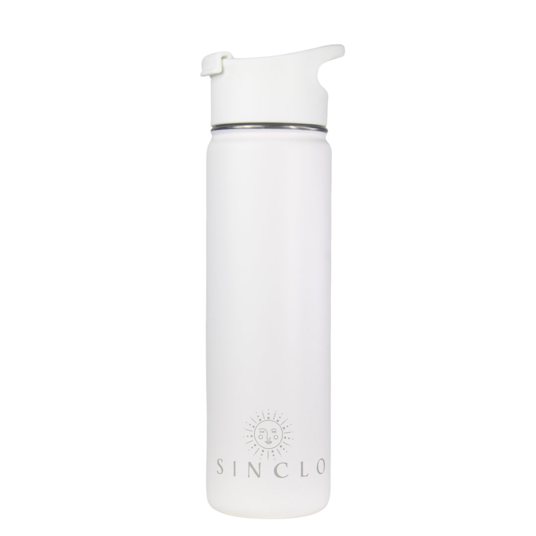 The Stevie 675ml Water Bottle (White)