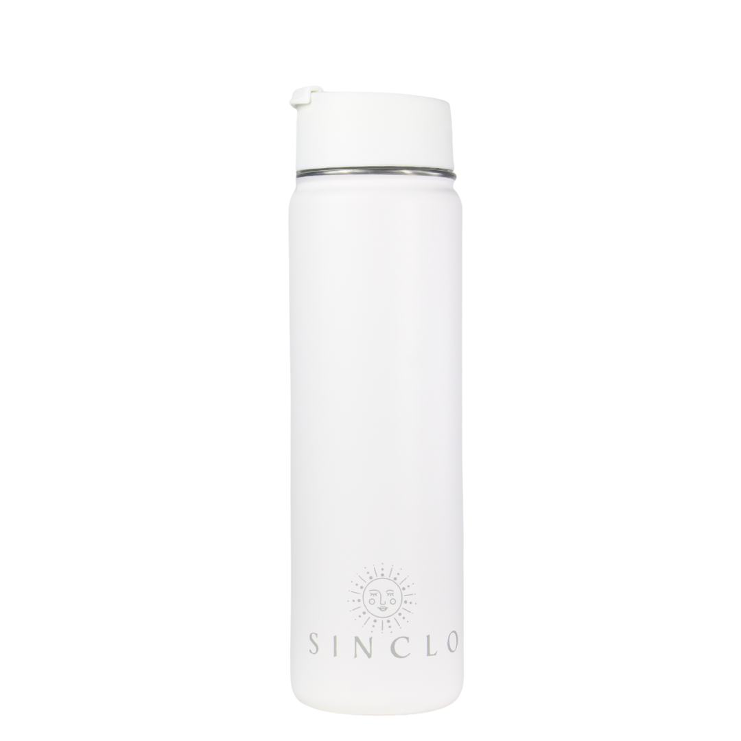The Stevie 675ml Water Bottle (White)