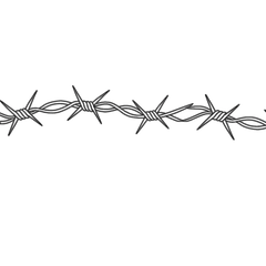 barbed wire wrap around