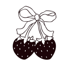 bow strawb hearts