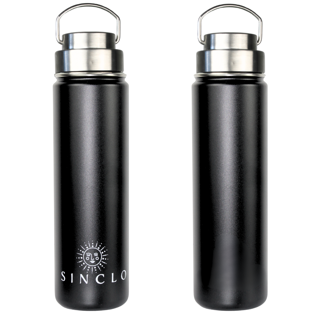 The Stevie 675ml Water Bottle (Black)