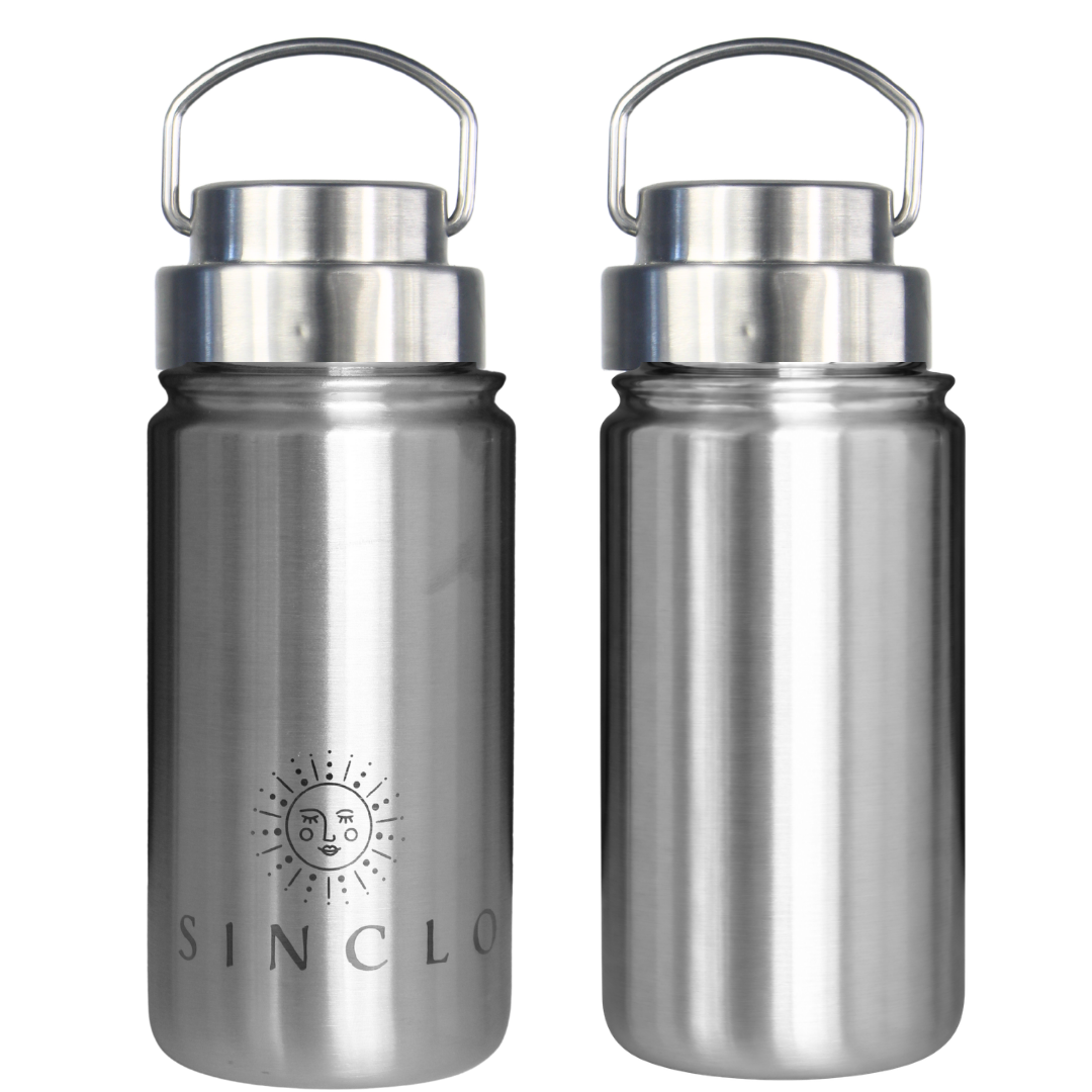 *PREORDER* The Babi 400ml Water Bottle (Chrome)