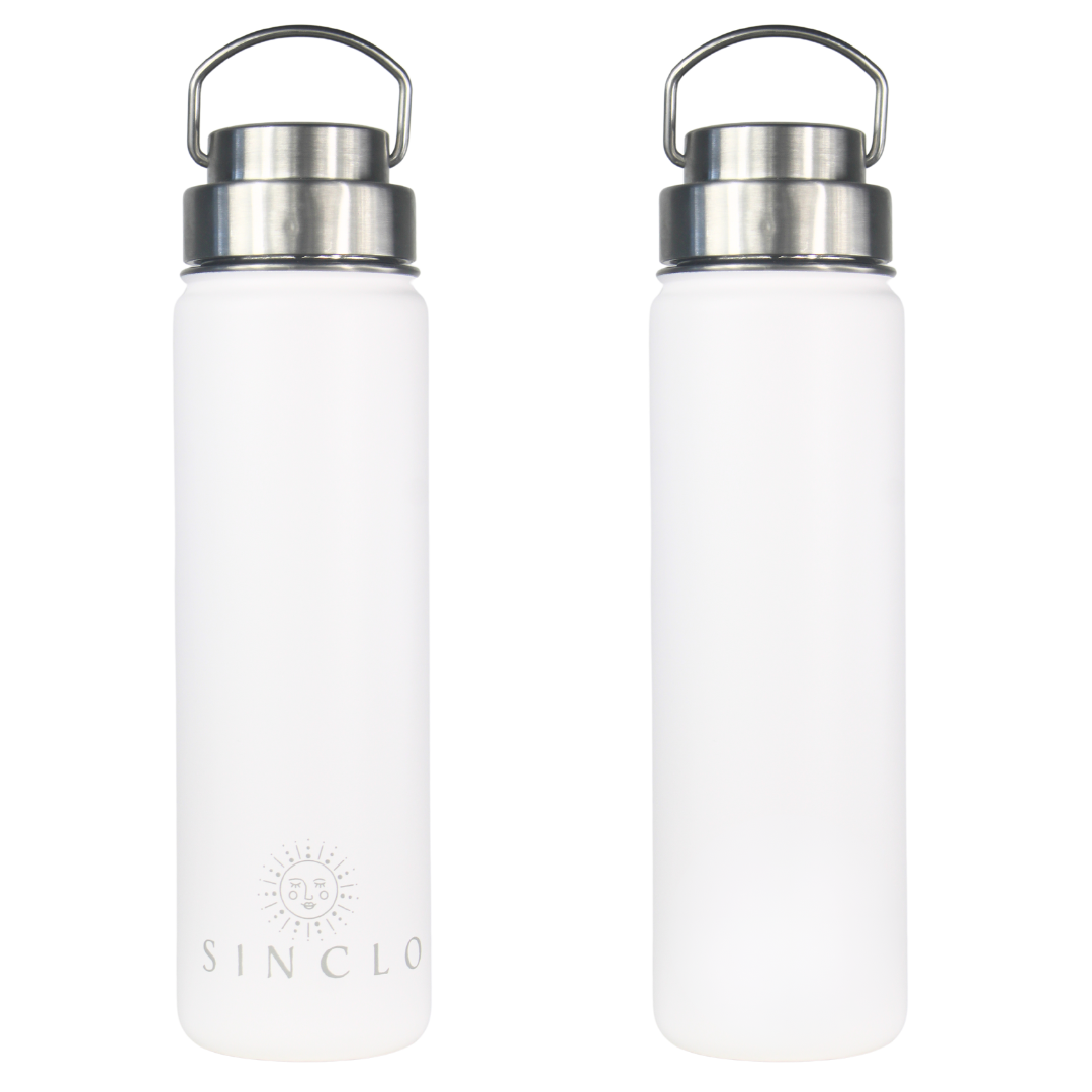 The Stevie 675ml Water Bottle (White)