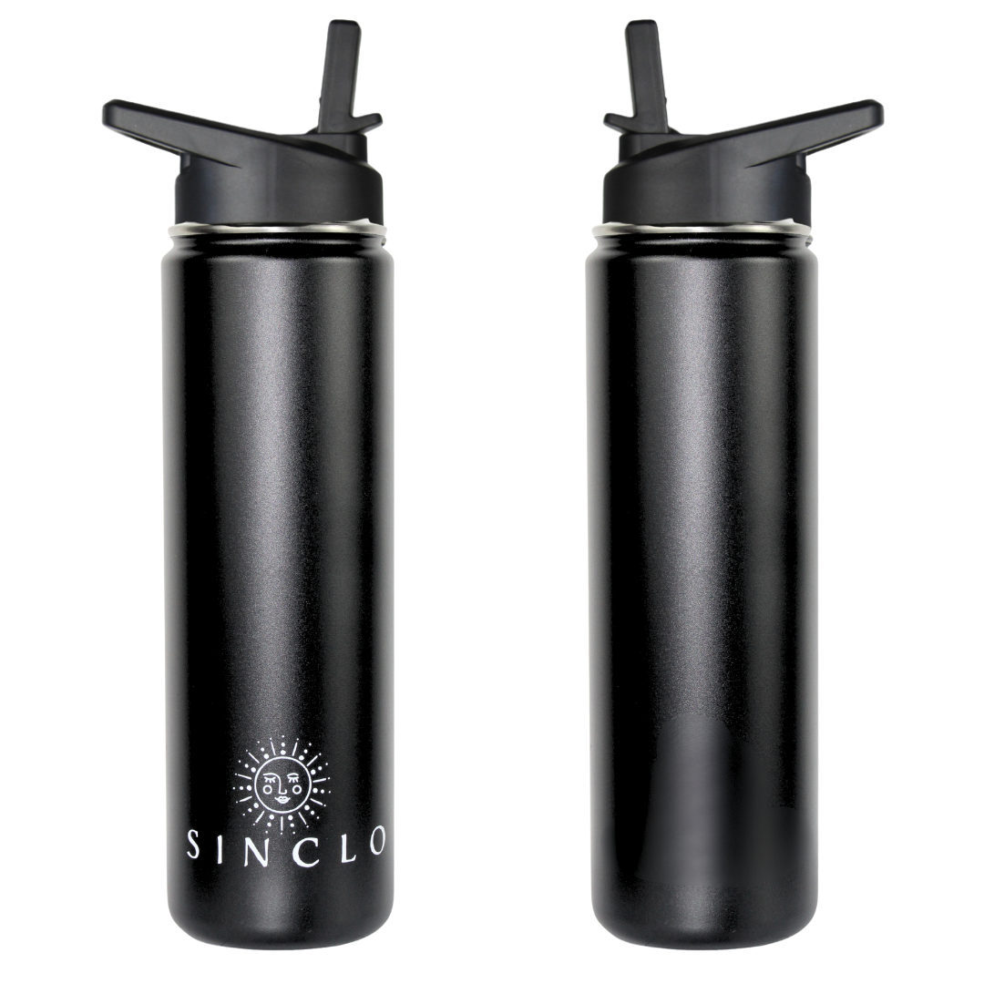 The Stevie 675ml Water Bottle (Black)