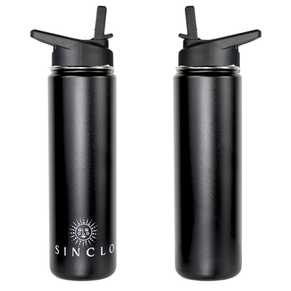 The Stevie 675ml Water Bottle (Black)
