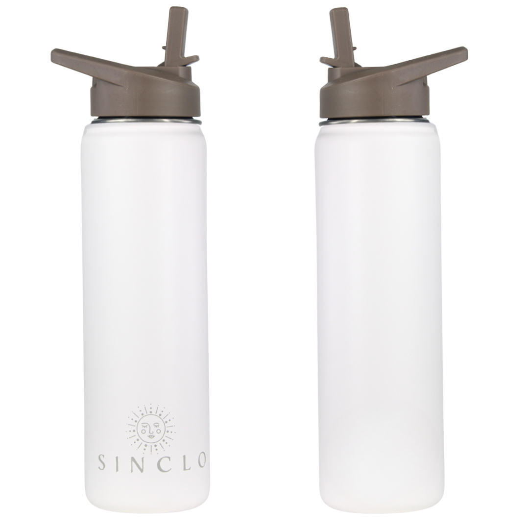 The Stevie 675ml Water Bottle (White)
