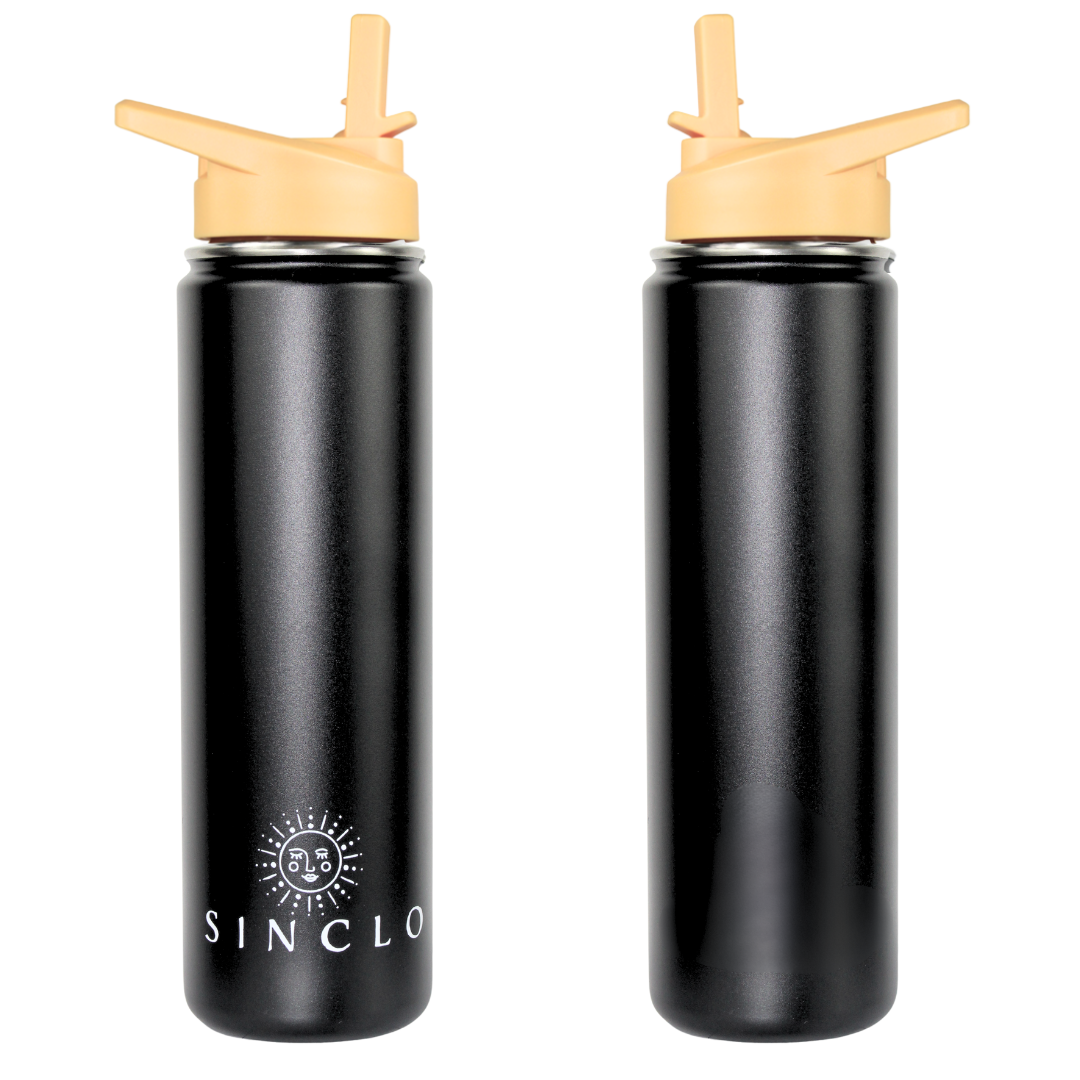 The Stevie 675ml Water Bottle (Black)