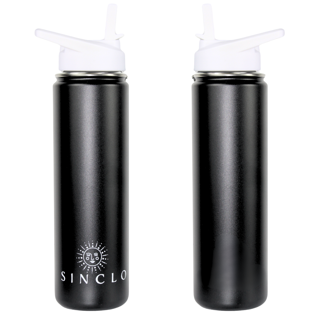 The Stevie 675ml Water Bottle (Black)