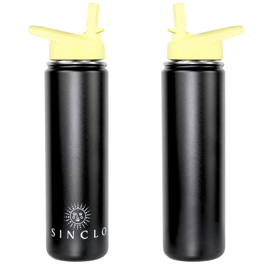 The Stevie 675ml Water Bottle (Black)