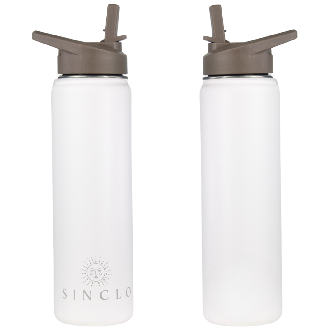 The Stevie 675ml Water Bottle (White)
