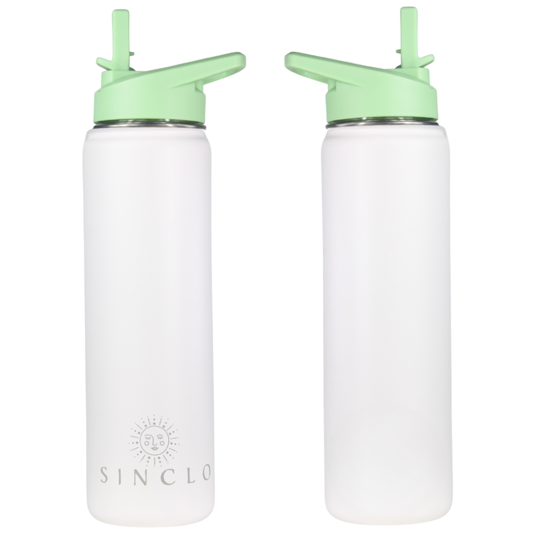 The Stevie 675ml Water Bottle (White)