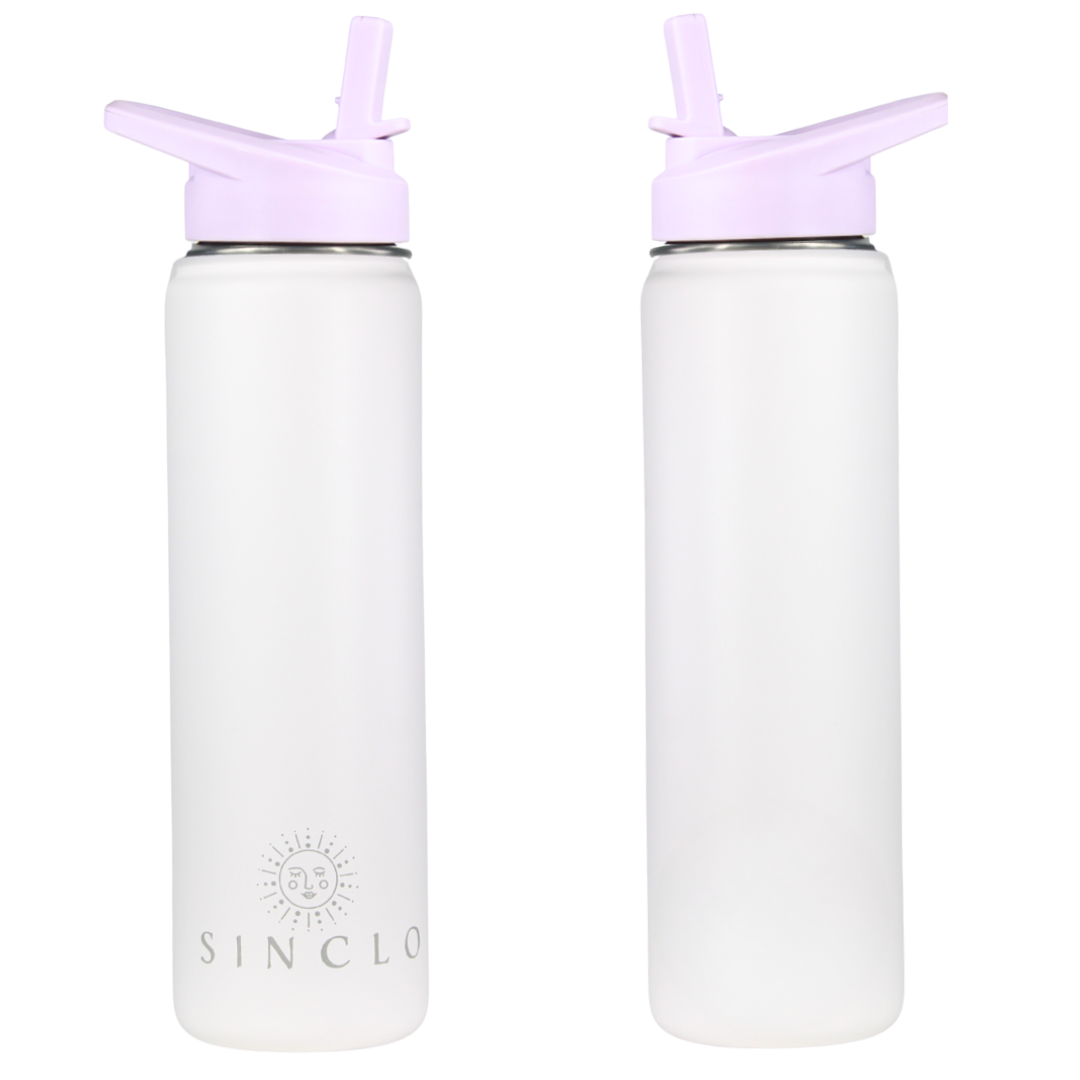 The Stevie 675ml Water Bottle (White)