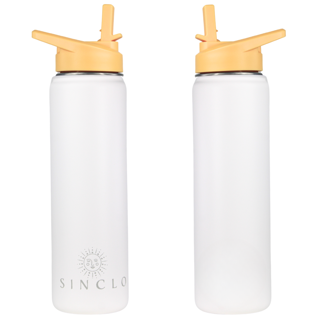 The Stevie 675ml Water Bottle (White)