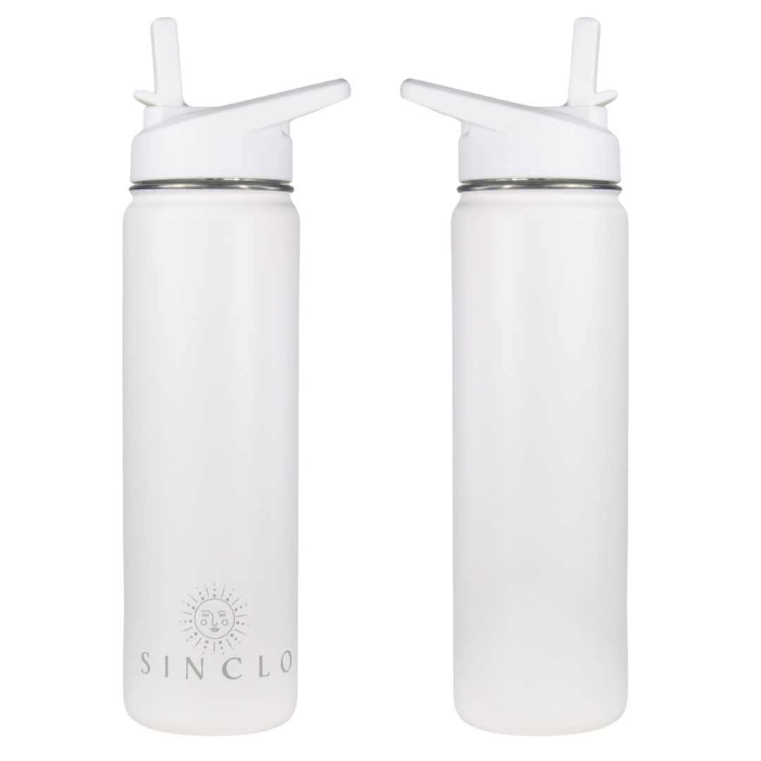 The Stevie 675ml Water Bottle (White)