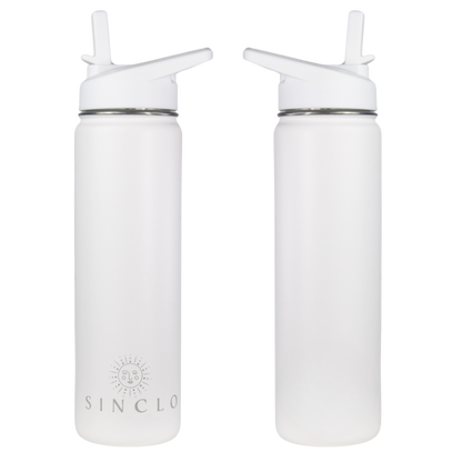 The Stevie 675ml Water Bottle (White)