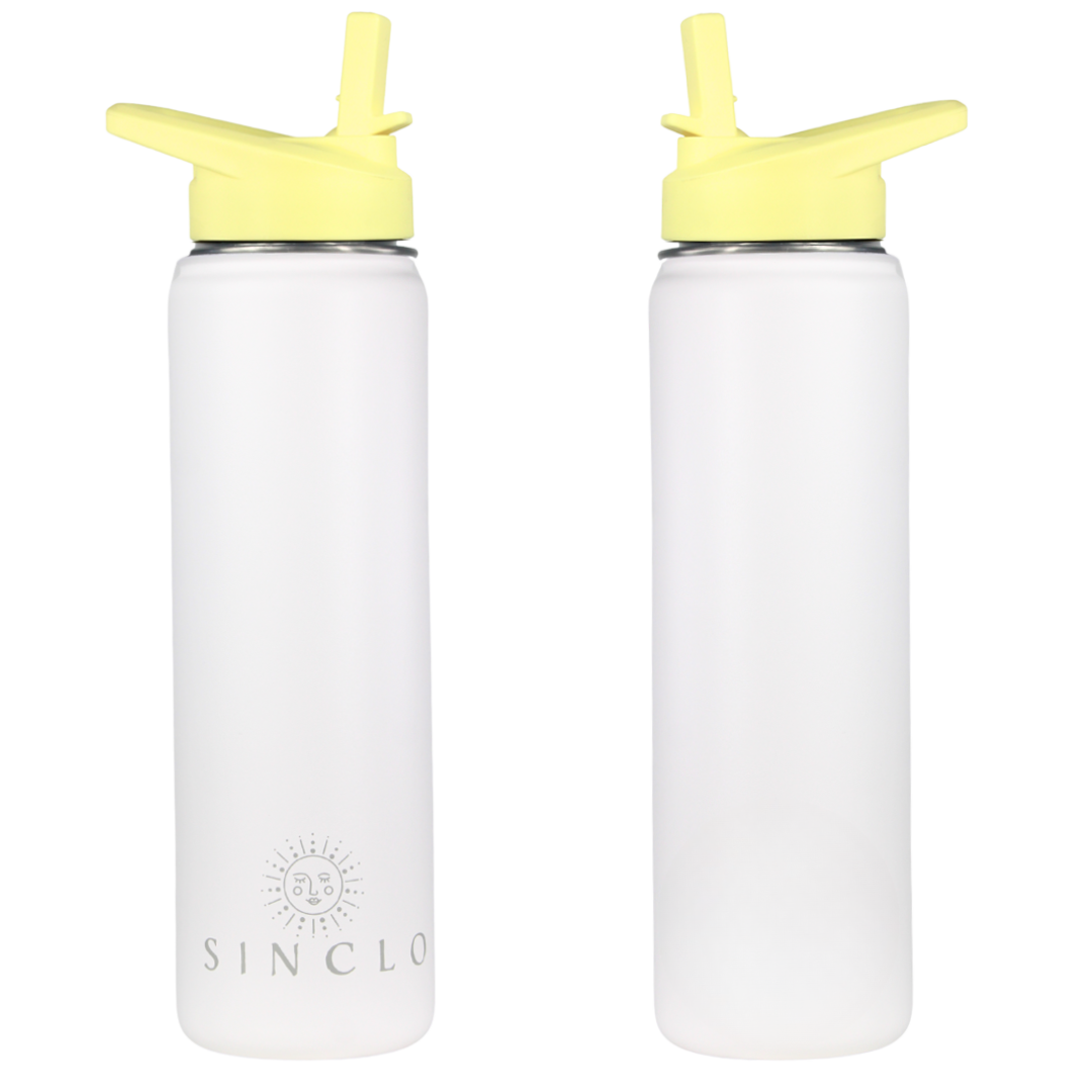 The Stevie 675ml Water Bottle (White)