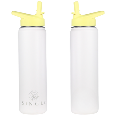 The Stevie 675ml Water Bottle (White)