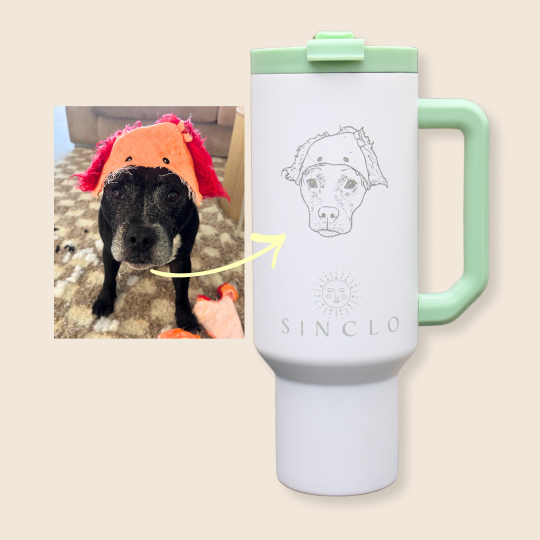 Simple Outline Pet Portrait Engraving Add-On