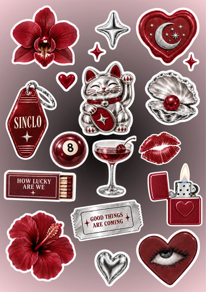 Water Bottle Sticker Sheets