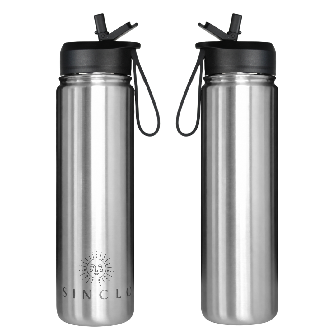 *PREORDER* The Stevie 675ml Water Bottle (Chrome)